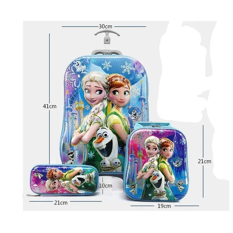 Kinder reisen Trolley Student Trolley Fall niedlichen Kinder Koffer junge Mädchen Cartoon Tasche Bleistift Box Kinder Geschenk