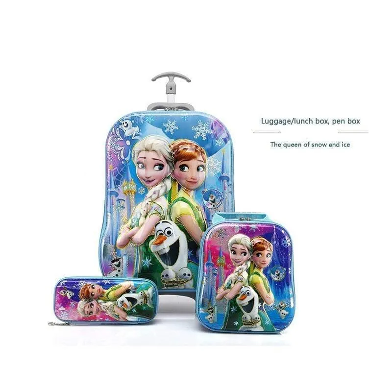Kinder reisen Trolley Student Trolley Fall niedlichen Kinder Koffer junge Mädchen Cartoon Tasche Bleistift Box Kinder Geschenk