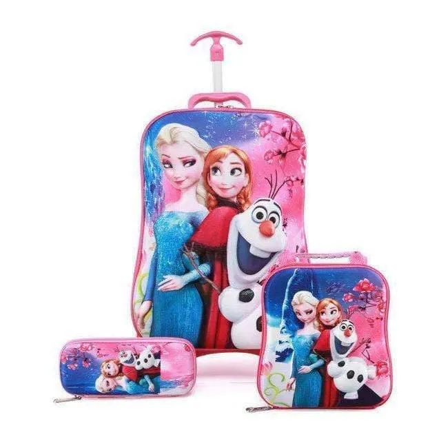 Kinder reisen Trolley Student Trolley Fall niedlichen Kinder Koffer junge Mädchen Cartoon Tasche Bleistift Box Kinder Geschenk