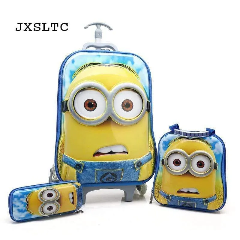 Kinder reisen Trolley Student Trolley Fall niedlichen Kinder Koffer junge Mädchen Cartoon Tasche Bleistift Box Kinder Geschenk