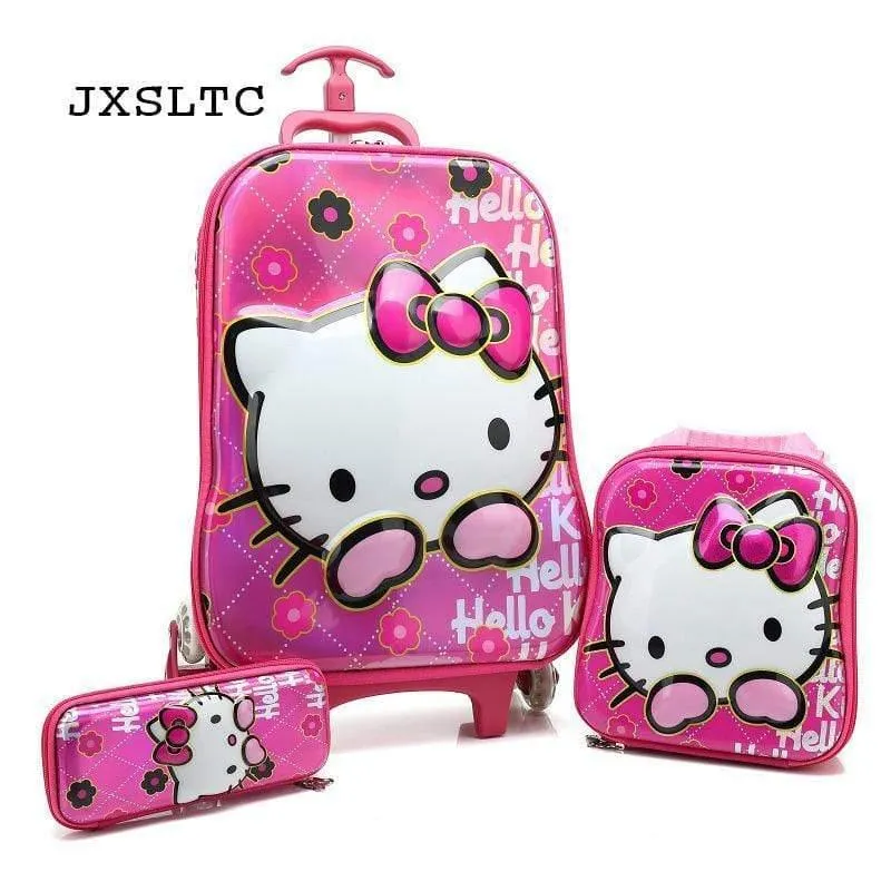 Kinder reisen Trolley Student Trolley Fall niedlichen Kinder Koffer junge Mädchen Cartoon Tasche Bleistift Box Kinder Geschenk
