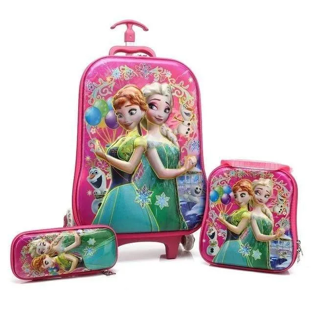 Kinder reisen Trolley Student Trolley Fall niedlichen Kinder Koffer junge Mädchen Cartoon Tasche Bleistift Box Kinder Geschenk