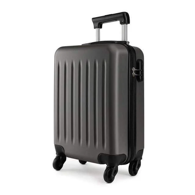 Koffer Rollen Handgepäck 4 Räder Spinner Trolley Reisetasche Hardside ABS 19 24 28 Zoll Set Schwarz K1872