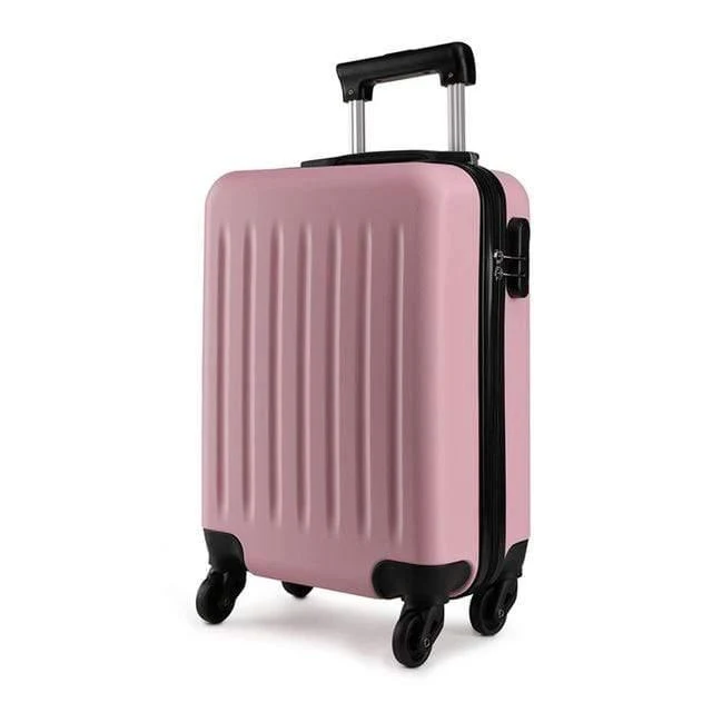 Koffer Rollen Handgepäck 4 Räder Spinner Trolley Reisetasche Hardside ABS 19 24 28 Zoll Set Schwarz K1872