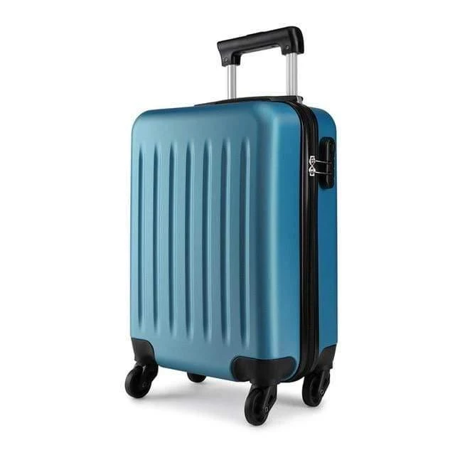 Koffer Rollen Handgepäck 4 Räder Spinner Trolley Reisetasche Hardside ABS 19 24 28 Zoll Set Schwarz K1872