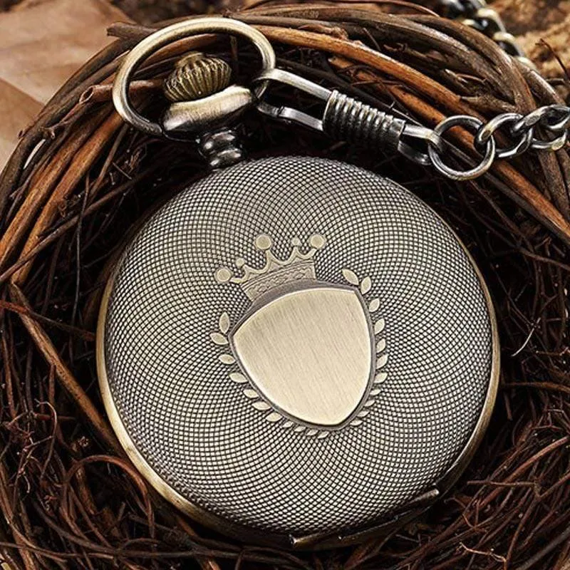 Luxus Quarz Taschenuhr Kette Anhänger Vintage Römische Ziffern Halskette Uhr Unisex Steampunk Frauen Männer Geschenk
