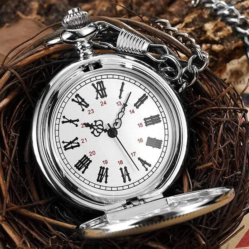 Luxus Quarz Taschenuhr Kette Anhänger Vintage Römische Ziffern Halskette Uhr Unisex Steampunk Frauen Männer Geschenk