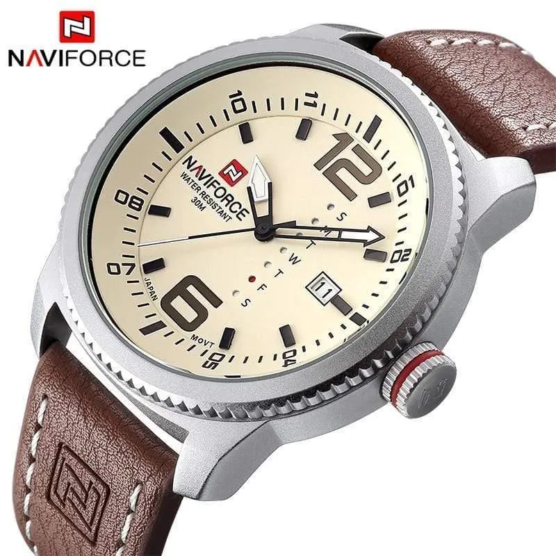 Männer Sport Uhren herren Quarz Uhr Mann Armee Militär Leder Armbanduhr Relogio Masculino