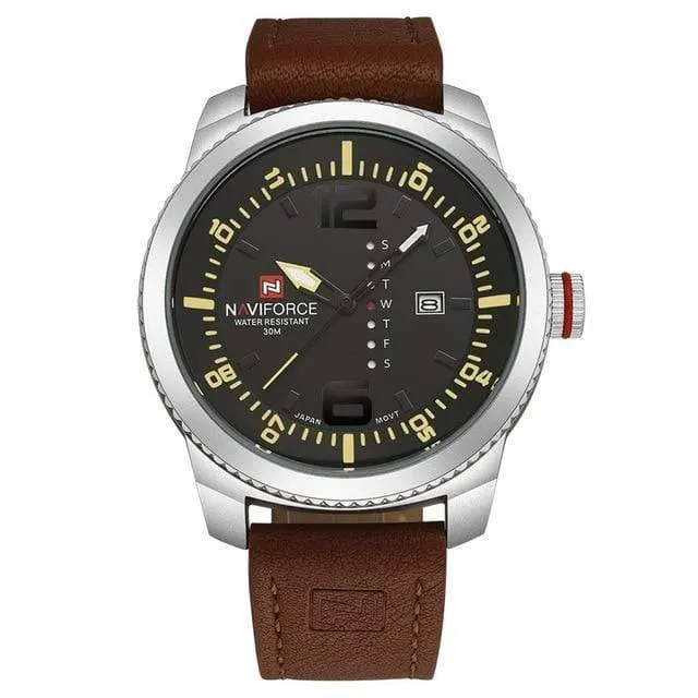 Männer Sport Uhren herren Quarz Uhr Mann Armee Militär Leder Armbanduhr Relogio Masculino