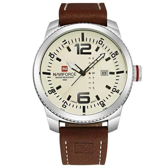 Männer Sport Uhren herren Quarz Uhr Mann Armee Militär Leder Armbanduhr Relogio Masculino