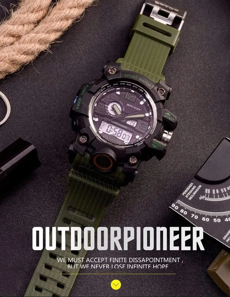 Military Herrenuhren Top-Marke Luxus wasserdichte Sportuhr Männer S Shock Quarzuhren Uhr Relogio Masculino