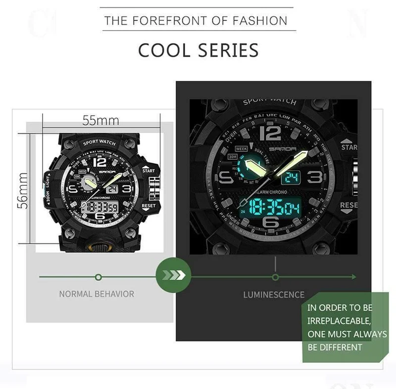 Military Herrenuhren Top-Marke Luxus wasserdichte Sportuhr Männer S Shock Quarzuhren Uhr Relogio Masculino