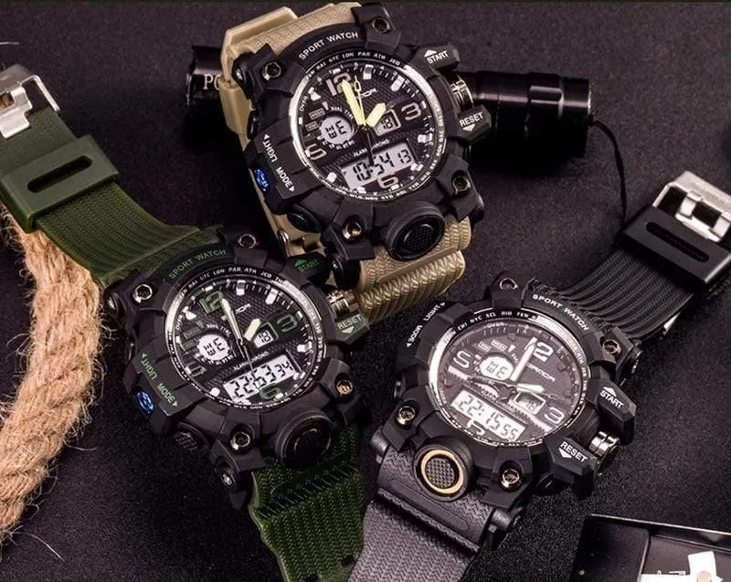 Military Herrenuhren Top-Marke Luxus wasserdichte Sportuhr Männer S Shock Quarzuhren Uhr Relogio Masculino