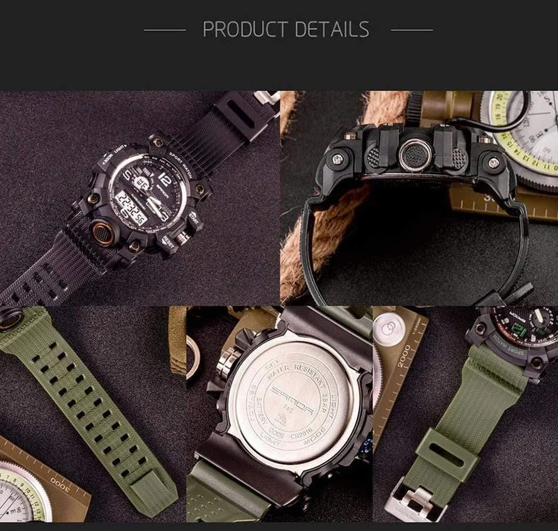 Military Herrenuhren Top-Marke Luxus wasserdichte Sportuhr Männer S Shock Quarzuhren Uhr Relogio Masculino