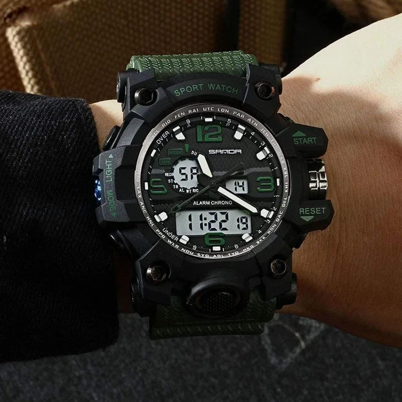 Military Herrenuhren Top-Marke Luxus wasserdichte Sportuhr Männer S Shock Quarzuhren Uhr Relogio Masculino