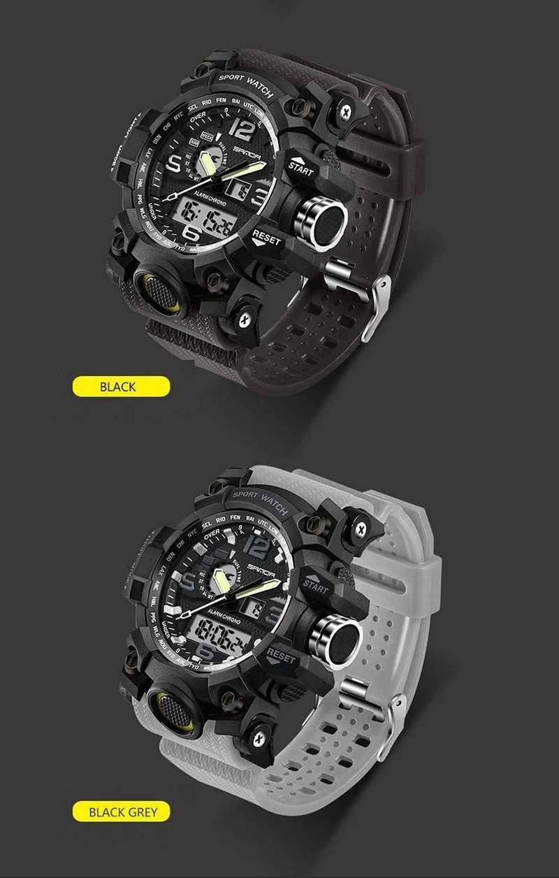 Military Herrenuhren Top-Marke Luxus wasserdichte Sportuhr Männer S Shock Quarzuhren Uhr Relogio Masculino
