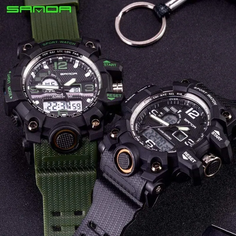 Military Herrenuhren Top-Marke Luxus wasserdichte Sportuhr Männer S Shock Quarzuhren Uhr Relogio Masculino