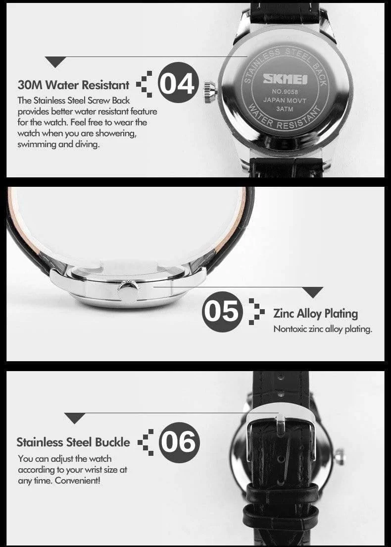 Herren Uhren Top Brand Luxus Quarz Uhr Skmei Mode Casual Business Armbanduhren Wasserdichte Männliche Uhr Relogio Masculino