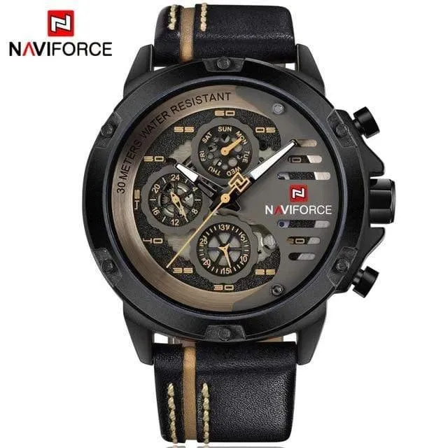 Herren Uhren Top Marke Luxus 3Bar Wasserdicht Datum Quarz Uhr Mann Leder Sport Armbanduhr Männer Wasserdichte Uhr