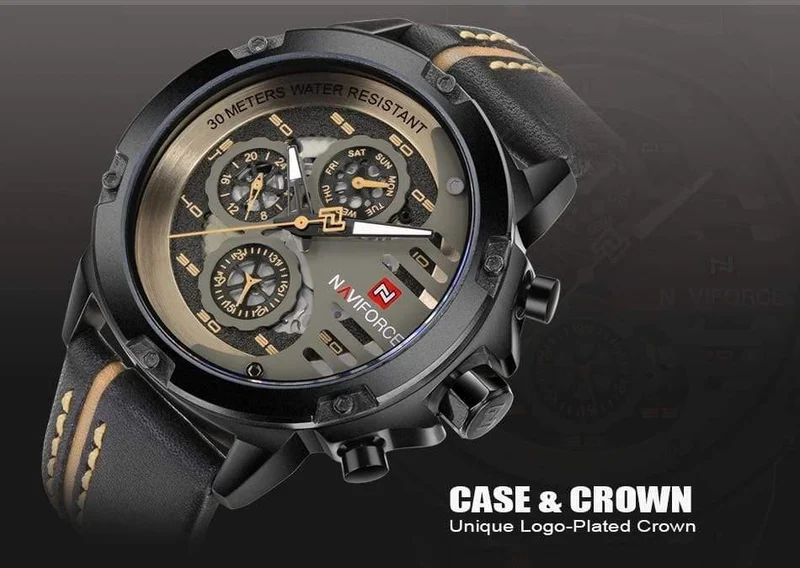 Herren Uhren Top Marke Luxus 3Bar Wasserdicht Datum Quarz Uhr Mann Leder Sport Armbanduhr Männer Wasserdichte Uhr