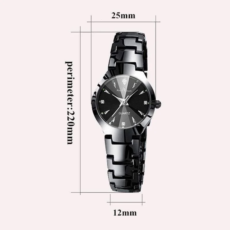 Uhr Frauen Quarz Kalender Strass Kleid Armband Damenuhr Ladies Luminous Relogio Feminino