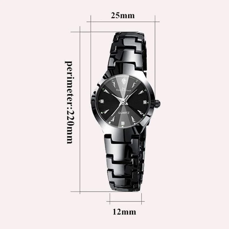 Uhr Frauen Quarz Kalender Strass Kleid Armband Damenuhr Ladies Luminous Relogio Feminino