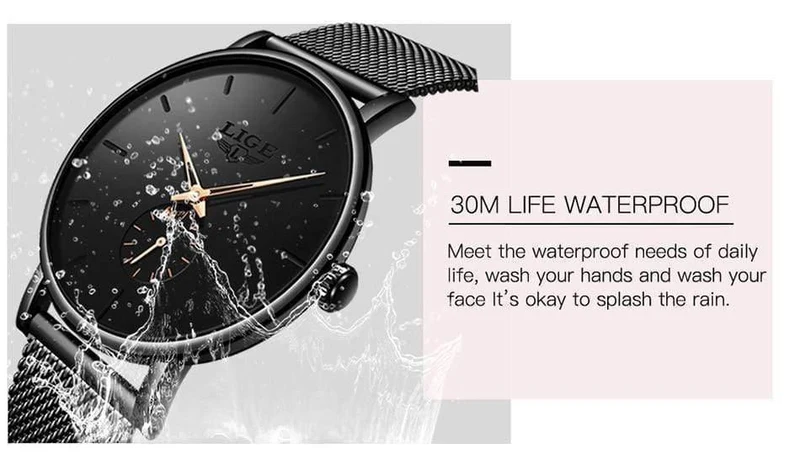 Damenuhren Top-Marke Luxus Casual Fashion Watch Damen Quarz wasserdicht Uhr Mesh Gürtel Damen Armbanduhr Damenuhr