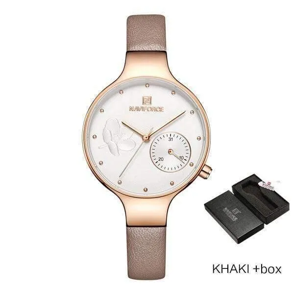 Frauen Uhren Top Luxus Marke Damen Quarz Uhren Echtes Leder Armband Casual Armbanduhren Geschenk Für Mädchen