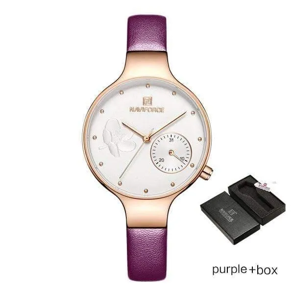Frauen Uhren Top Luxus Marke Damen Quarz Uhren Echtes Leder Armband Casual Armbanduhren Geschenk Für Mädchen