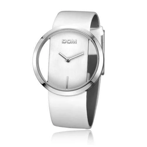 Mode lässig einzigartige Dame Armbanduhren Leder Quarz wasserdicht stilvolle Armbanduhren LP-205