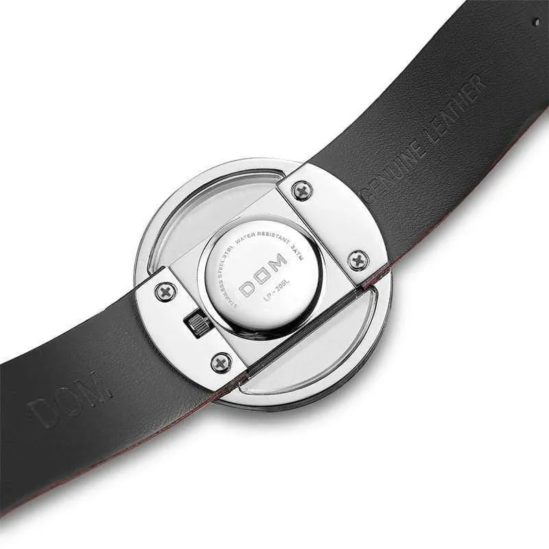 Mode lässig einzigartige Dame Armbanduhren Leder Quarz wasserdicht stilvolle Armbanduhren LP-205