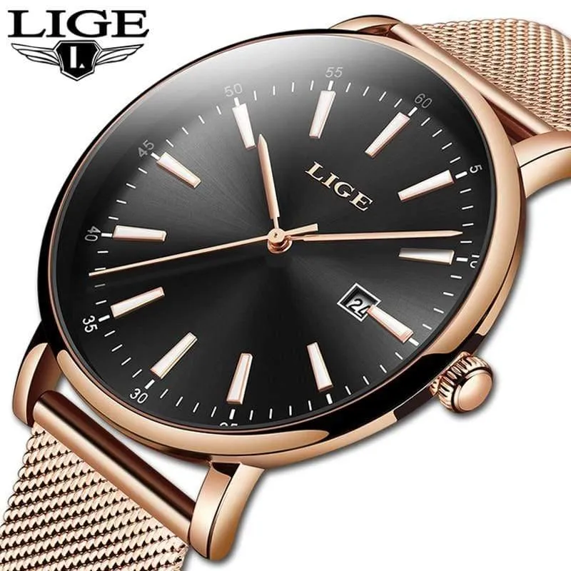 Uhr Frauen Edelstahl Wasserdichte Uhr Super Slim Mesh Gürtel Uhr Damen Geschenk Uhr Relogio feminino