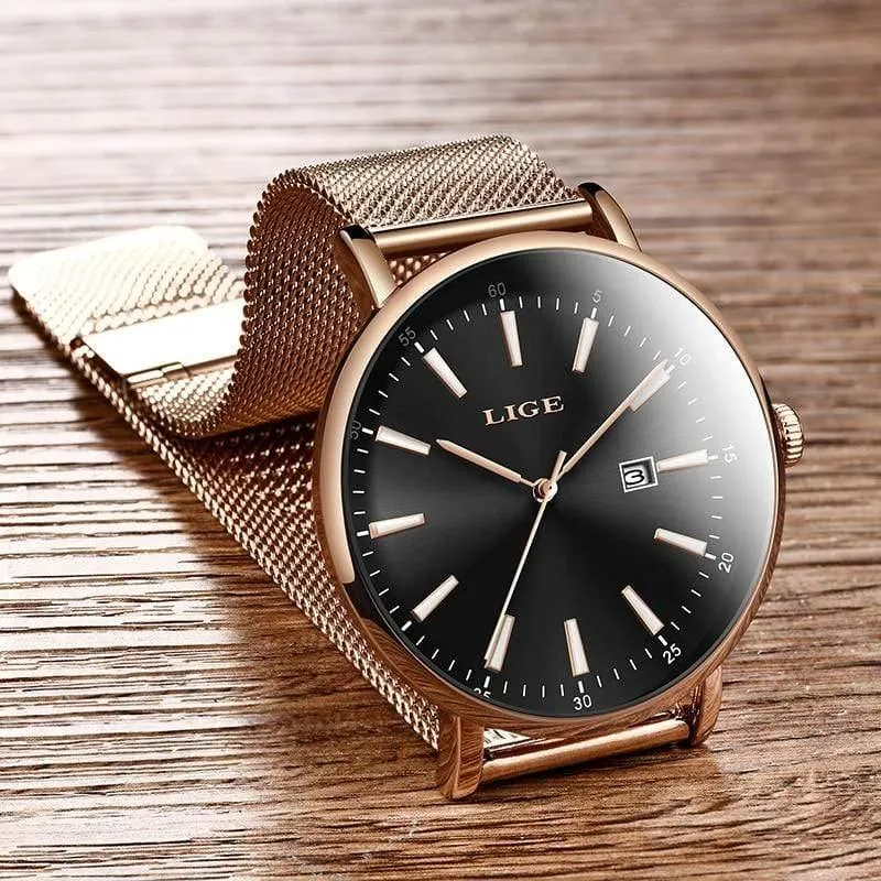 Uhr Frauen Edelstahl Wasserdichte Uhr Super Slim Mesh Gürtel Uhr Damen Geschenk Uhr Relogio feminino