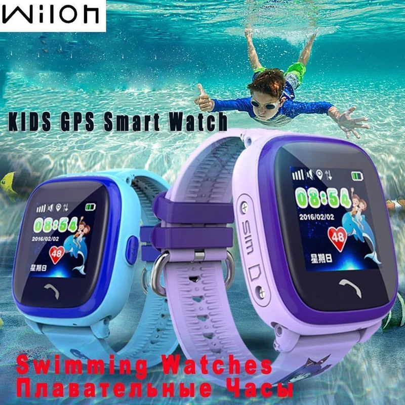 GPS-Verfolger-Uhr für Kinder schwimmen Touch Screen PAS-Notruf-Standort-intelligente Uhr DF25 tragbare Uhr der Kinder