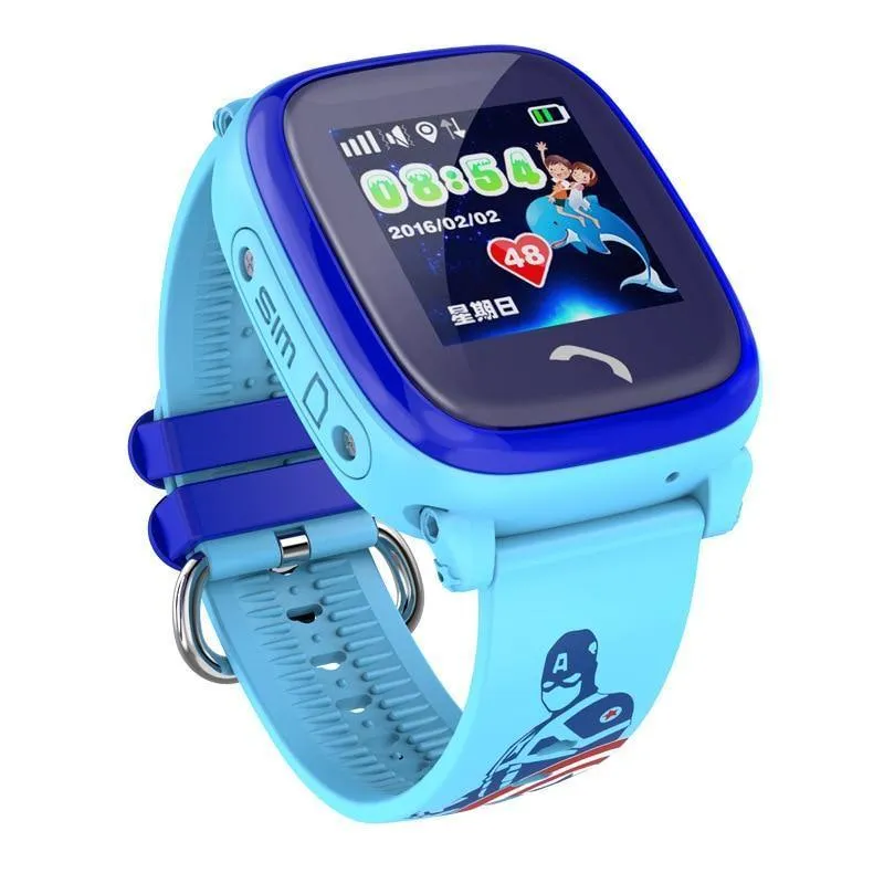 GPS-Verfolger-Uhr für Kinder schwimmen Touch Screen PAS-Notruf-Standort-intelligente Uhr DF25 tragbare Uhr der Kinder