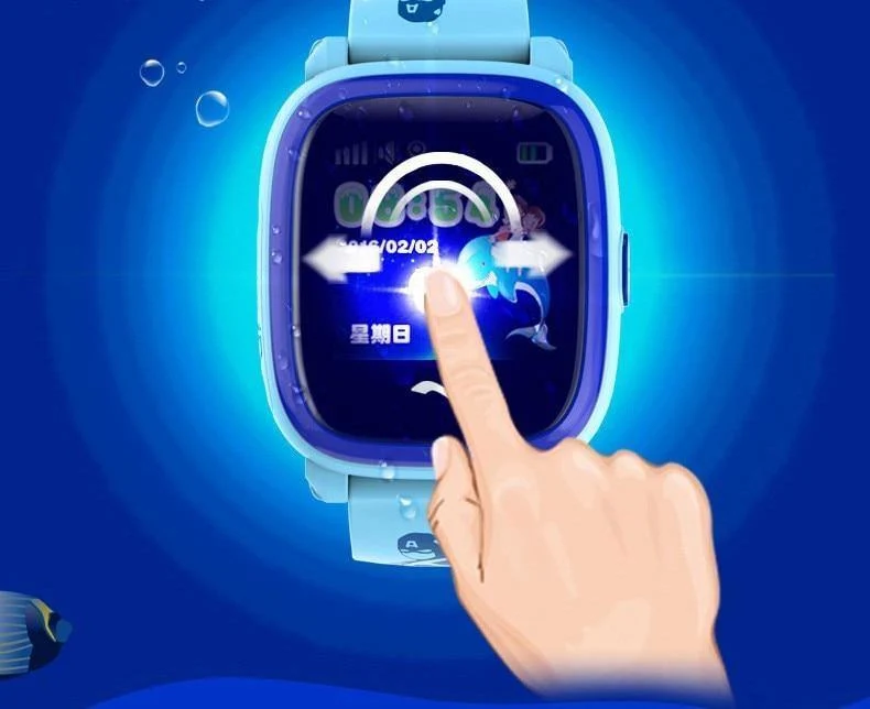 GPS-Verfolger-Uhr für Kinder schwimmen Touch Screen PAS-Notruf-Standort-intelligente Uhr DF25 tragbare Uhr der Kinder