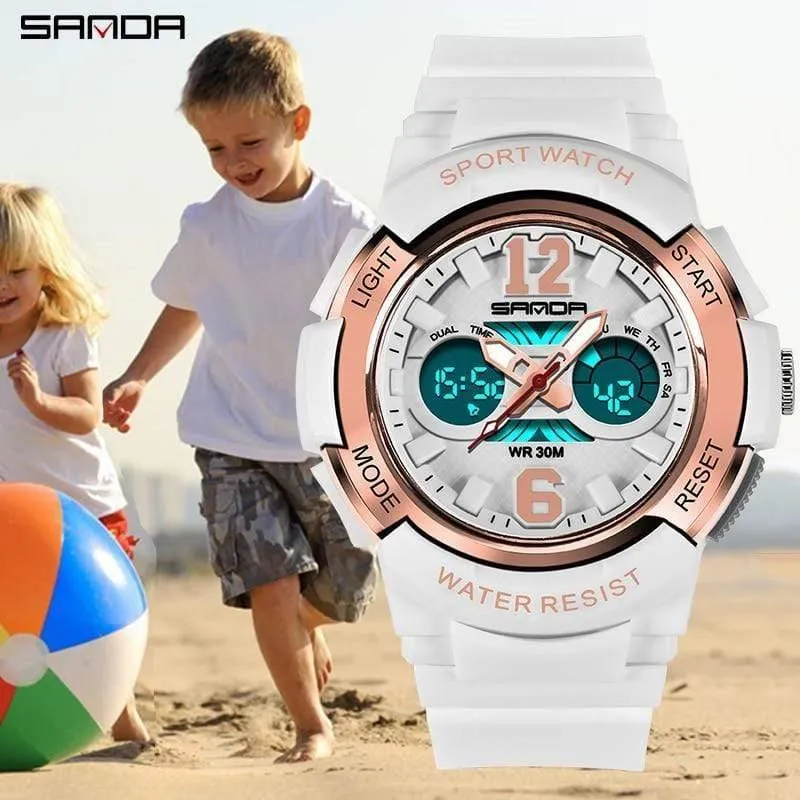 Mode Lässig Kinderuhren 30M Wasserdichte Quarz Armbanduhren Sport Kinder Uhr jungen Stunden Mädchen Studenten Uhr