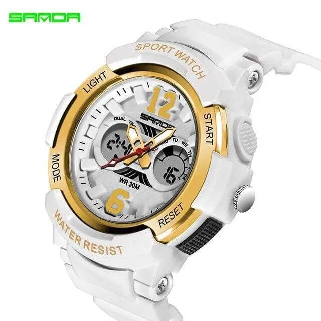 Mode Lässig Kinderuhren 30M Wasserdichte Quarz Armbanduhren Sport Kinder Uhr jungen Stunden Mädchen Studenten Uhr
