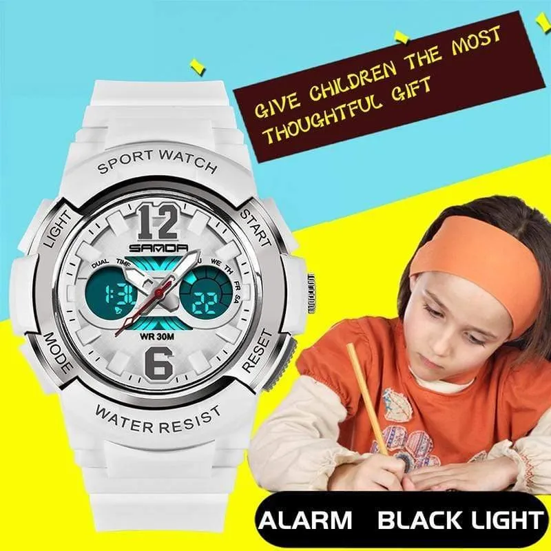 Mode Lässig Kinderuhren 30M Wasserdichte Quarz Armbanduhren Sport Kinder Uhr jungen Stunden Mädchen Studenten Uhr