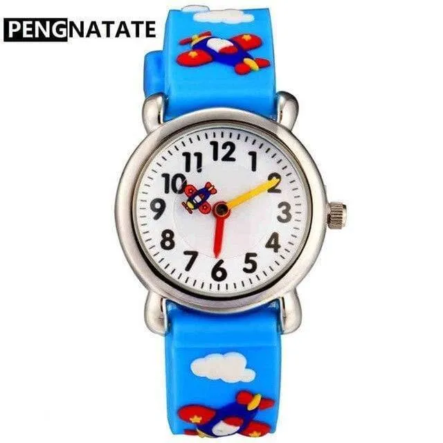 Kinderuhren Heißer Verkauf 3D Cartoon Bagger Silikon Armband Armbanduhr Mode Student Kinder Uhr Jungen Geschenke