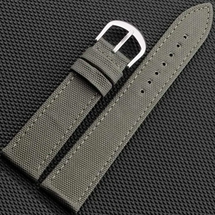 Canvas Nylon Echtleder Innenarmband Canvas Zweiteiliges Uhrenarmband 18mm 20mm 22mm 24mm