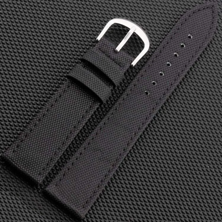 Canvas Nylon Echtleder Innenarmband Canvas Zweiteiliges Uhrenarmband 18mm 20mm 22mm 24mm