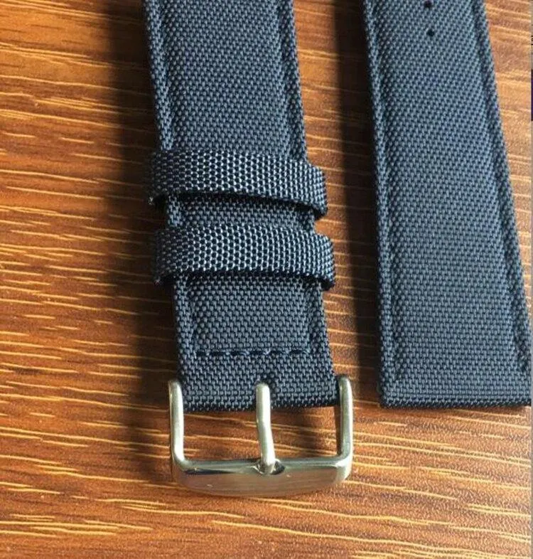 Canvas Nylon Echtleder Innenarmband Canvas Zweiteiliges Uhrenarmband 18mm 20mm 22mm 24mm