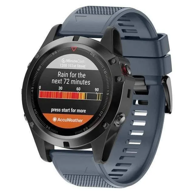 26 mm weiches Silikon-Uhrenarmband für Garmin Fenix ​​5X/Fenix ​​3/Fenix ​​3HR Uhrenarmband, Ersatzteile