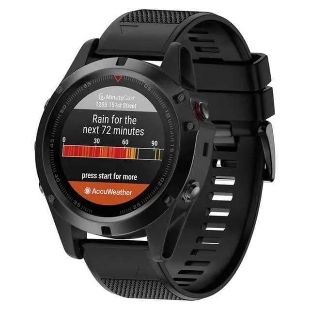 26 mm weiches Silikon-Uhrenarmband für Garmin Fenix ​​5X/Fenix ​​3/Fenix ​​3HR Uhrenarmband, Ersatzteile