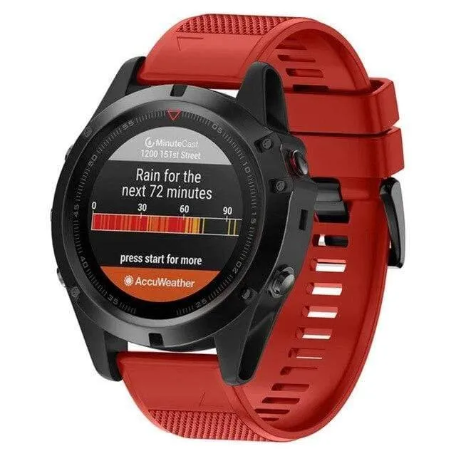 26 mm weiches Silikon-Uhrenarmband für Garmin Fenix ​​5X/Fenix ​​3/Fenix ​​3HR Uhrenarmband, Ersatzteile