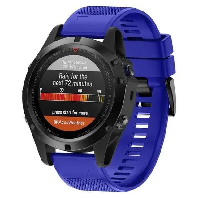 26 mm weiches Silikon-Uhrenarmband für Garmin Fenix ​​5X/Fenix ​​3/Fenix ​​3HR Uhrenarmband, Ersatzteile