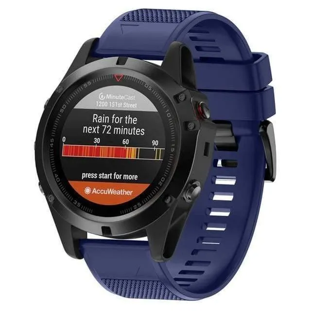 26 mm weiches Silikon-Uhrenarmband für Garmin Fenix ​​5X/Fenix ​​3/Fenix ​​3HR Uhrenarmband, Ersatzteile