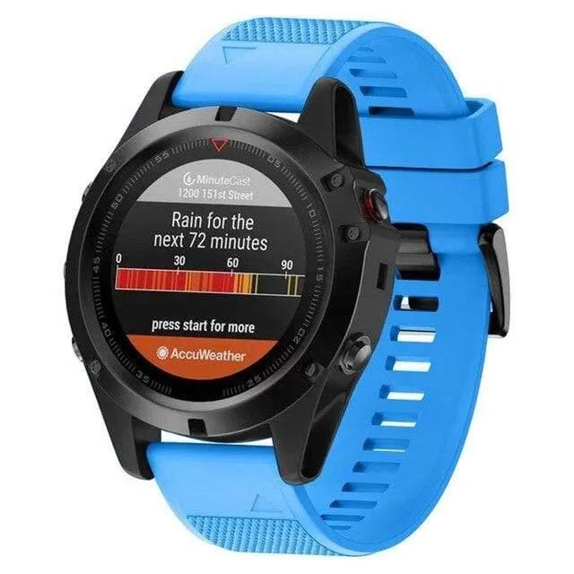26 mm weiches Silikon-Uhrenarmband für Garmin Fenix ​​5X/Fenix ​​3/Fenix ​​3HR Uhrenarmband, Ersatzteile