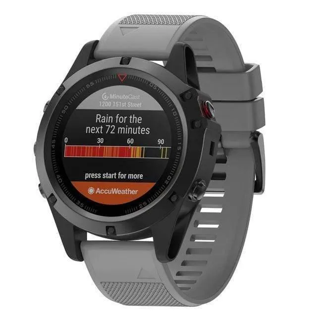 26 mm weiches Silikon-Uhrenarmband für Garmin Fenix ​​5X/Fenix ​​3/Fenix ​​3HR Uhrenarmband, Ersatzteile